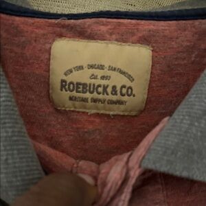 Roebuck & Co. Red Heather Polo Shirt